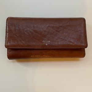 Fossil wallet | leather | tan